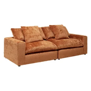KARE Design Sofá Chill laranja de 2 lugares Fashion