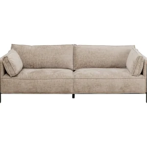 KARE Design Sofá Victor taupe 3 lug. Fashion